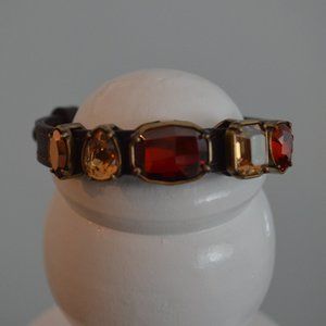 Touchstone Crystal Red Amber Crystal Bracelet